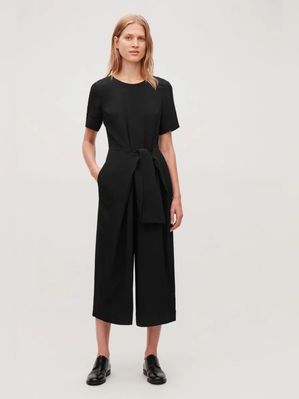 COS Black Bow-Tie Jumpsuit size 6